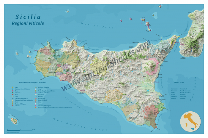 Wine map of Sicily [2]