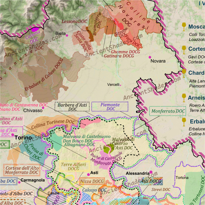 Wine map of Piedmont [2]