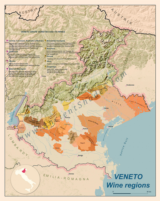 Wine map of Veneto [2]