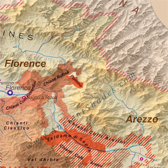 Wine map of Tuscany [5]
