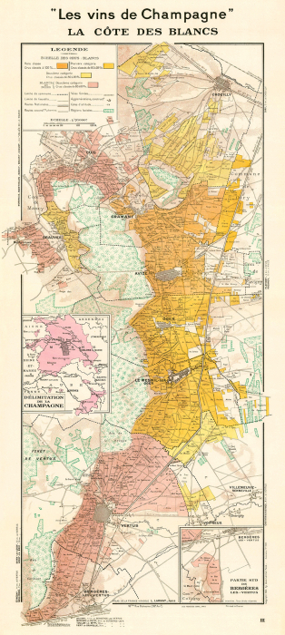 Côte des Blancs wine map [2]