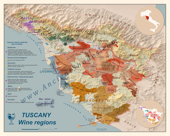 Wine map of Tuscany [3]
