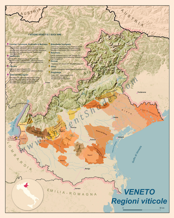 Wine map of Veneto [3]