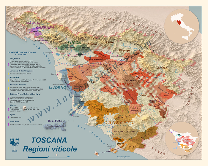 Wine map of Tuscany [2]