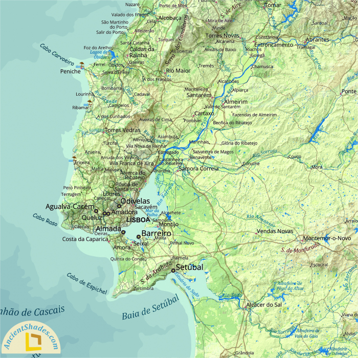 Relief map of Portugal [4]