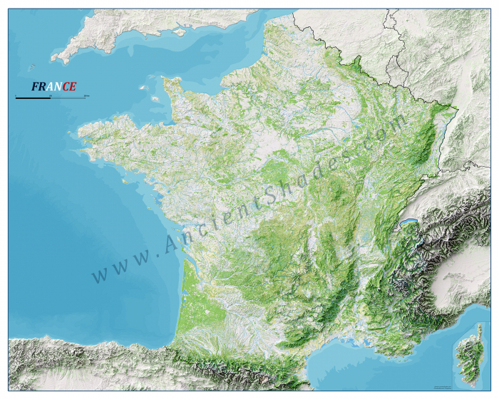 Minimalist map of France [2]
