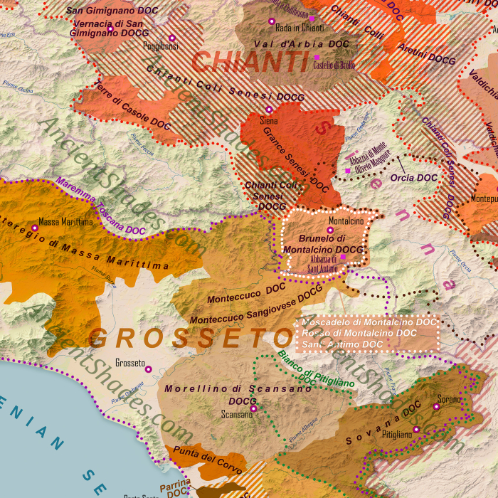 Wine map of Tuscany [2]