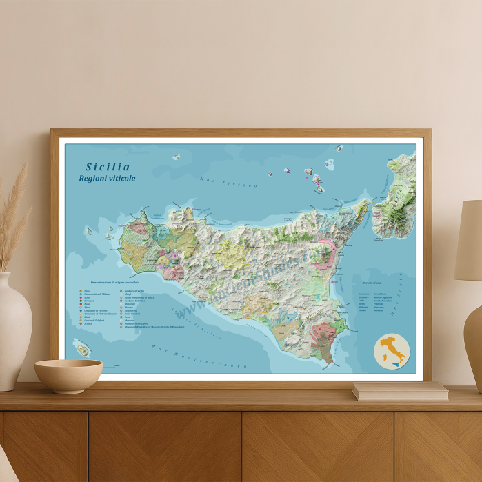 Wine map of Sicily [1]