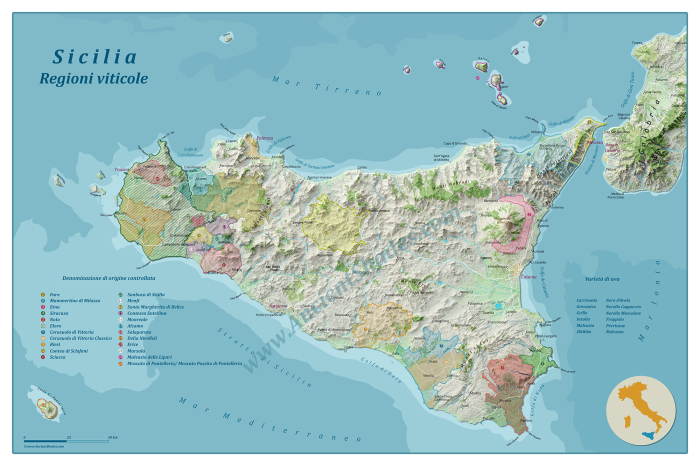 Wine map of Sicily [2]