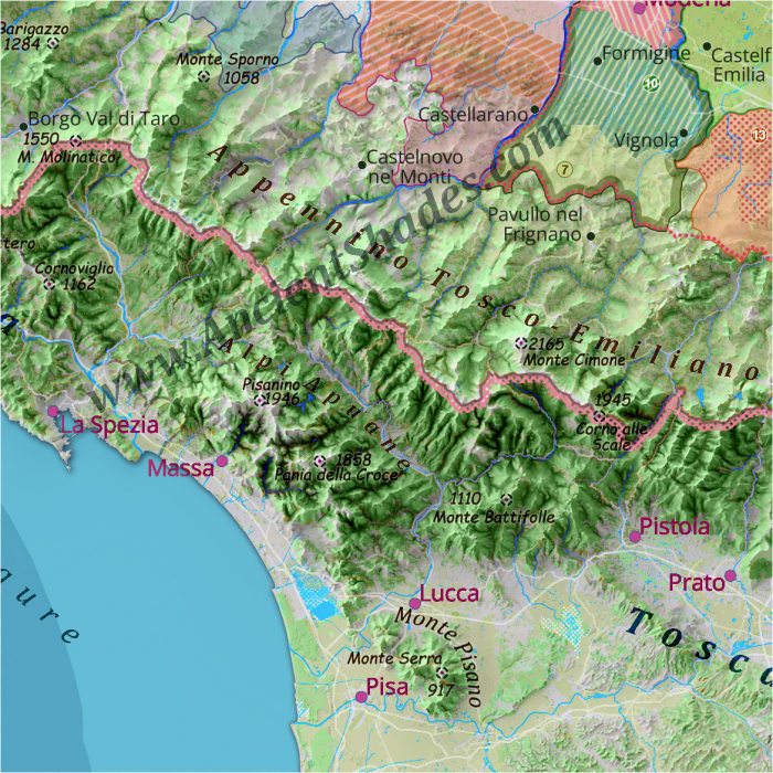 Wine map of Emilia-Romagna [2]