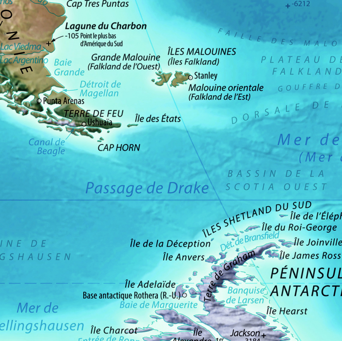 Relief map of The World [6]