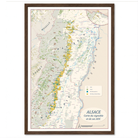Wine maps - Wine map of Alsace