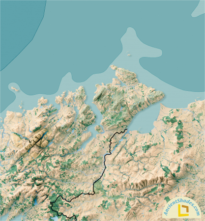 British Isles relief map [3]