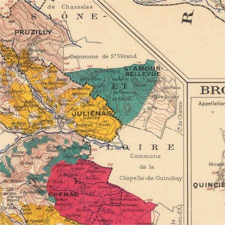 Le Beaujolais wine map [2]