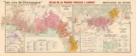 Montagne de Reims wine map. [1]