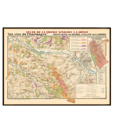 Wine maps - Montagne de Reims & Vallée de l'Ardre wine map