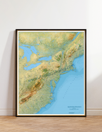 Geo areas - Appalachian Trail map