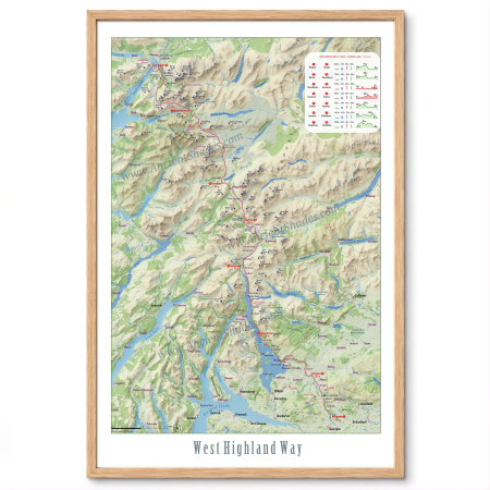 Geo areas - West Highland Way hiking map