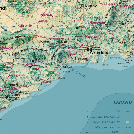 Relief map of Ireland [2]