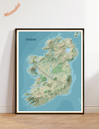 Country maps - Minimalist map of England & Wales