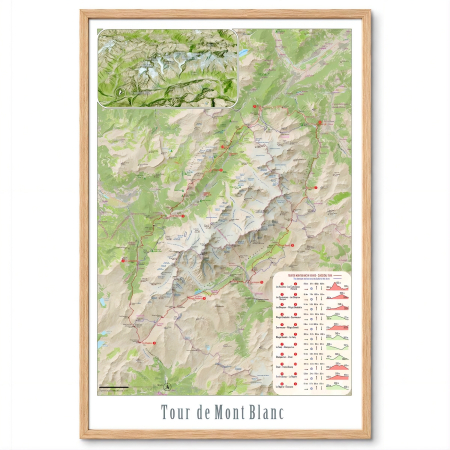 Geo areas - Tour de Mont Blanc map