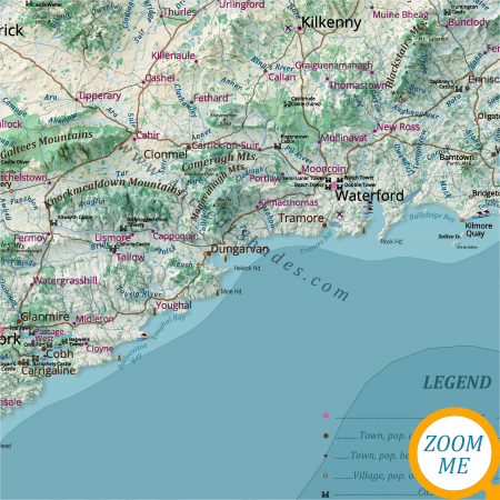 Relief map of Ireland [2]