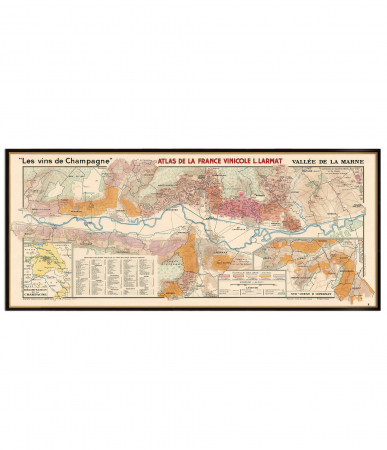 Wine maps - Vallée de la Marne wine map.