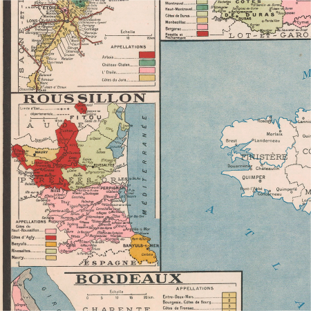 France vintage wine map [4]