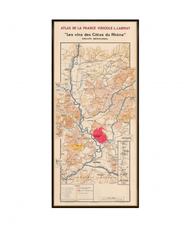 Wine maps - Côtes du Rhône wine map