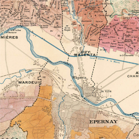 Vallée de la Marne wine map. [2]