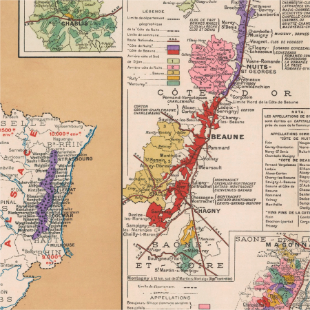 France vintage wine map [3]