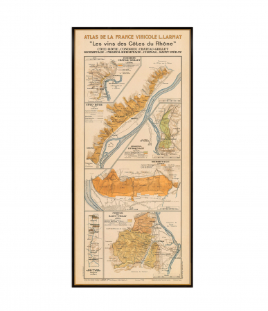 Wine maps - Côtes du Rhône wine map