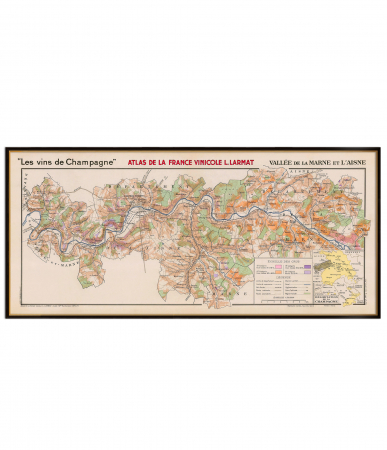 Wine maps - Vallée de la Marne et l'Aisne wine map