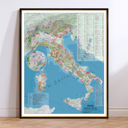 Wine maps - Wine map of Italy