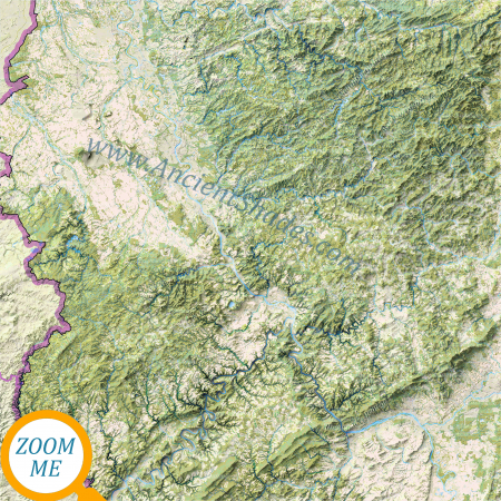 Minimalist relief map of Germany [3]
