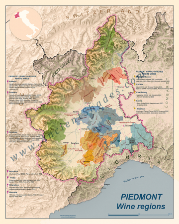Wine map of Piedmont [2]