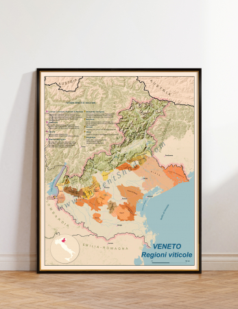 Wine maps - Wine map of Veneto