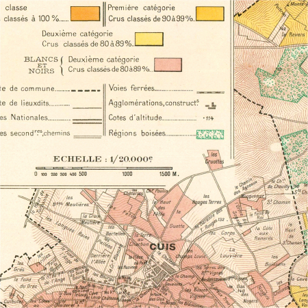 Côte des Blancs wine map [4]
