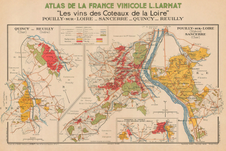 Pouilly-sur-Loire, Sancerre, Quincy and Reuilly wine map [1]
