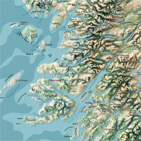 Scotland physical map [2]