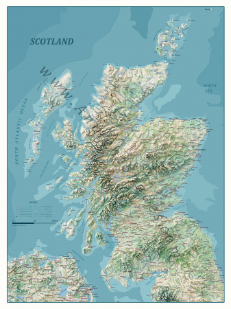 Scotland physical map [1]