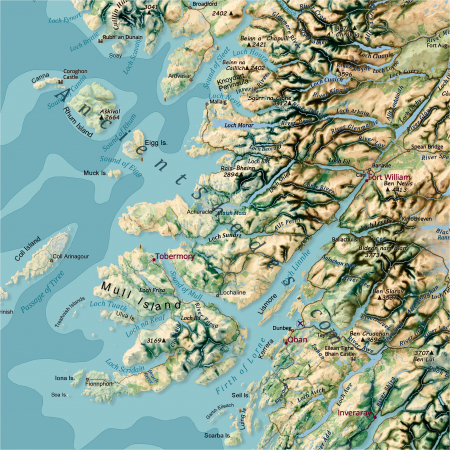 Scotland physical map [2]