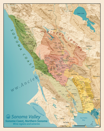Wine map of Sonoma [1]