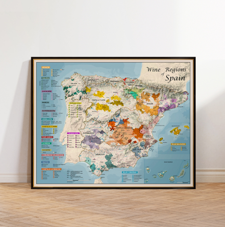 Wine maps - Wine map of Spain