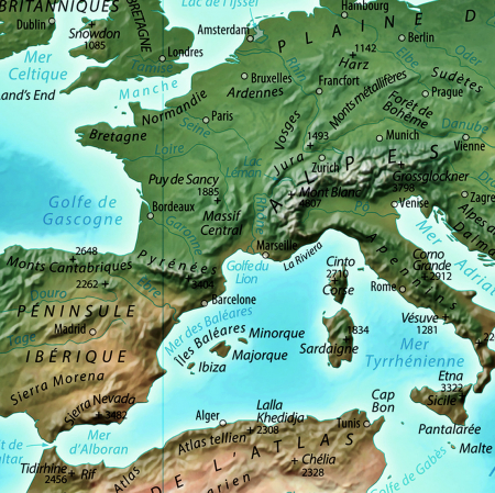 Relief map of The World [3]