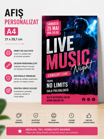 Tipografie - Afiș A4 personalizat