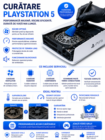 Web & IT - Curățare Play Station 5
