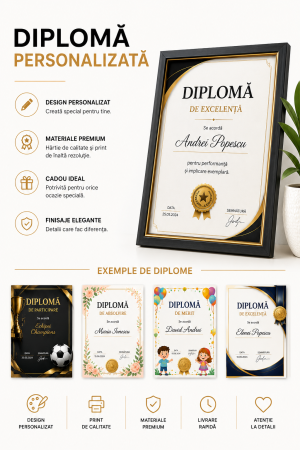 Tipografie - Diplomă personalizată