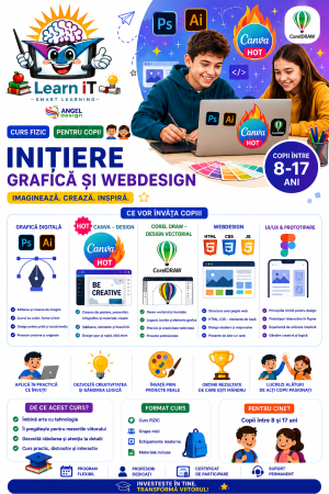 Web & IT - Inițiere Grafică și WebDesign (Curs FIZIC copii)