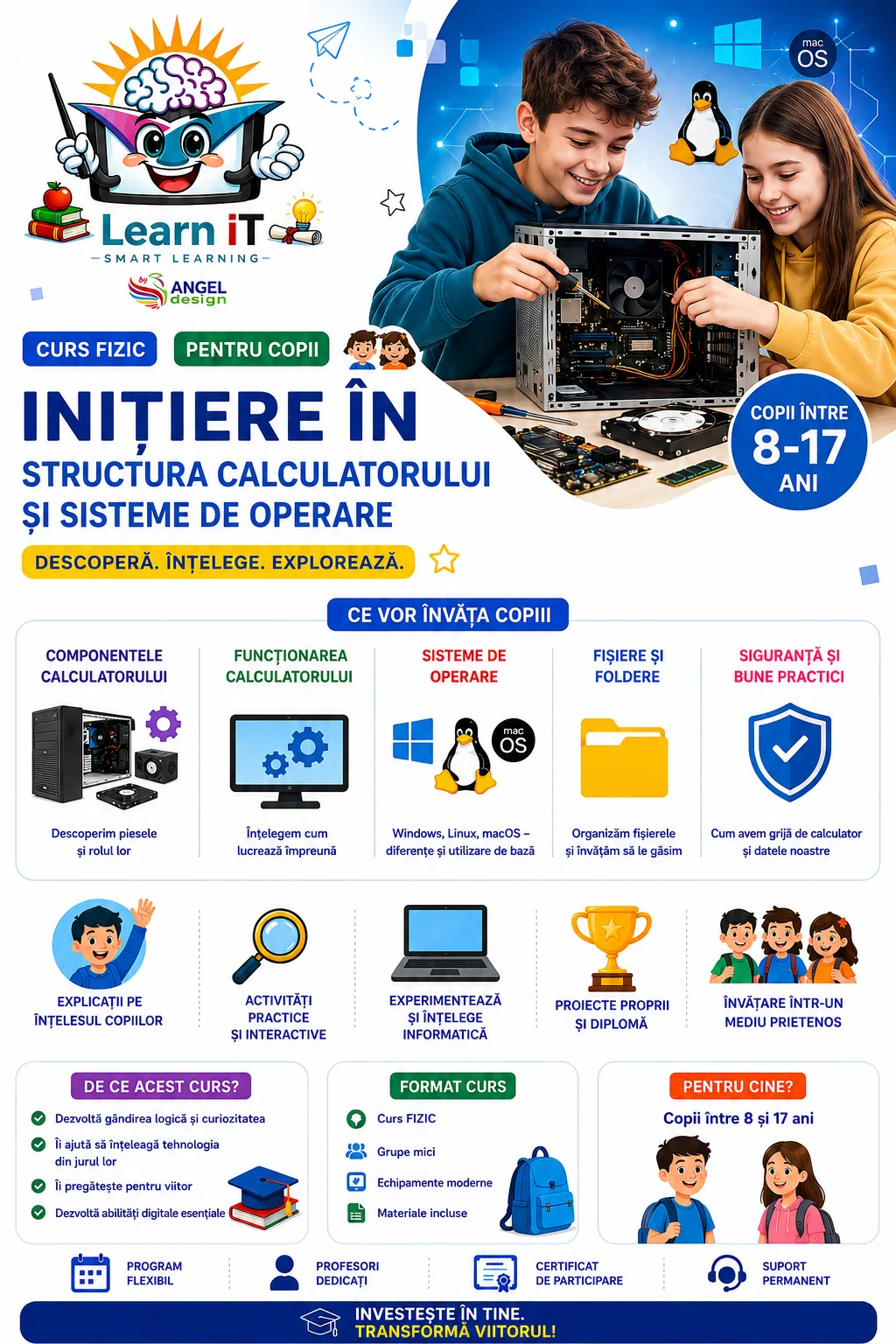 Web & IT - Inițiere în structura calculatorului și Sisteme de Operare (Curs FIZIC copii)
